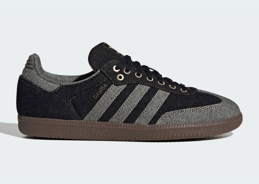 Denim Tailored Classic: The adidas Samba OG “Black Denim” Gets Rugged