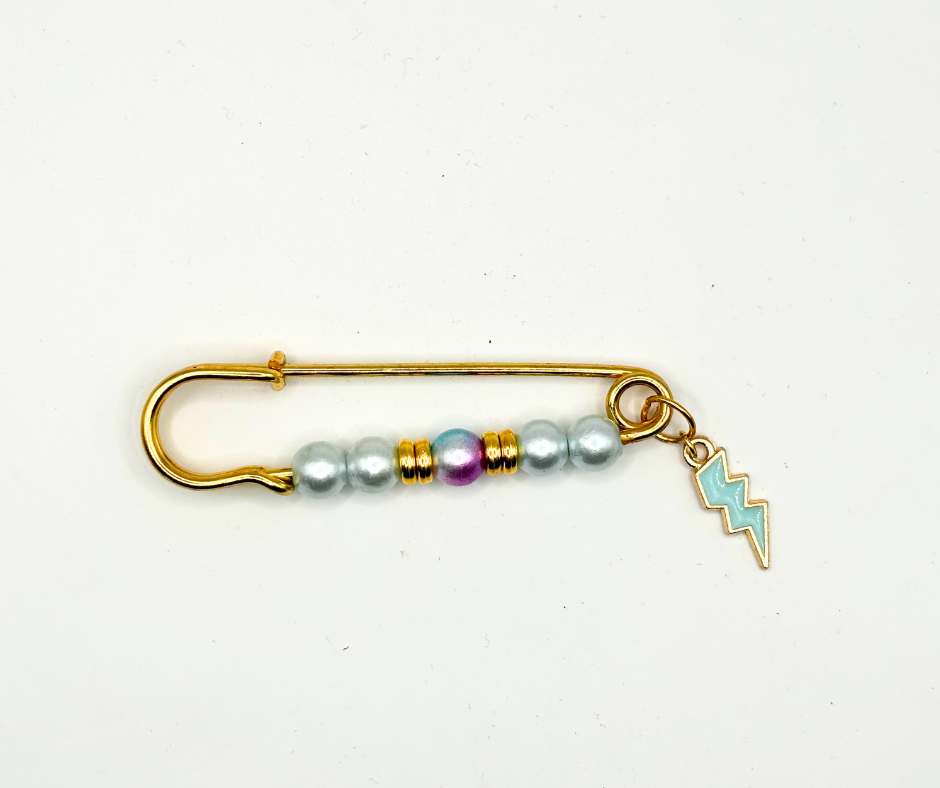 "Blue Lightning" Sneaker Pin