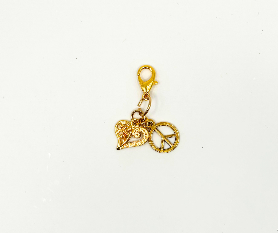 "Peace & Love" Sneaker Charm