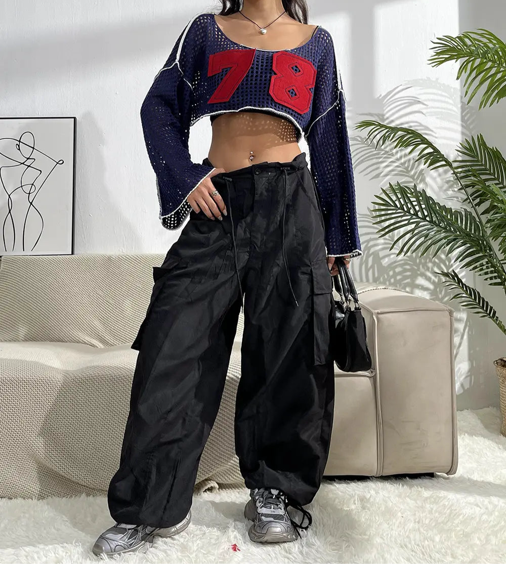 Crocheted Cropped Jersey